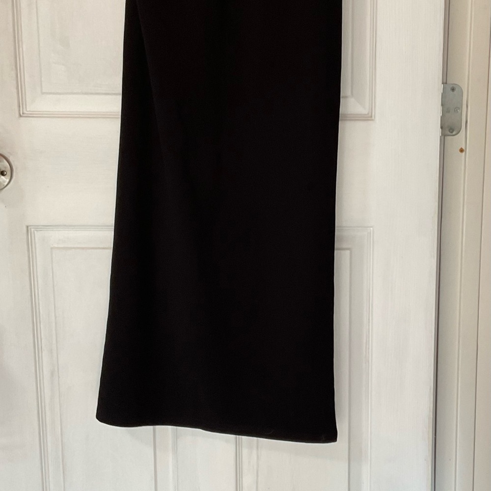 One-Shoulder Black Evening Dress with Side Slit - Picture 11 of 13